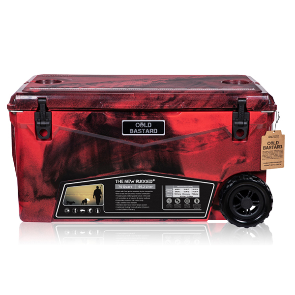 Frosted Frog 110 QT Cooler with wheels (Red Camo) - mwd outdoors