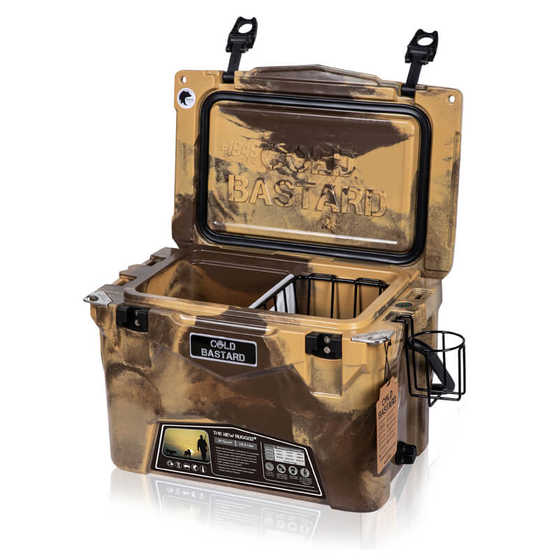 RUGGED+ 20QT CAMO Camel - Cold Bastard Outdoors